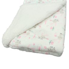 M16063: Baby Soft Mink Wrap with Sherpa Backing- Bunny